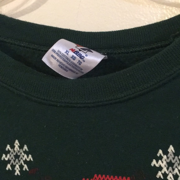 Santa Cheers🍻uni-Sex Sweatshirt Pre-❤️ed Sz XL🎅 - Picture 5 of 6